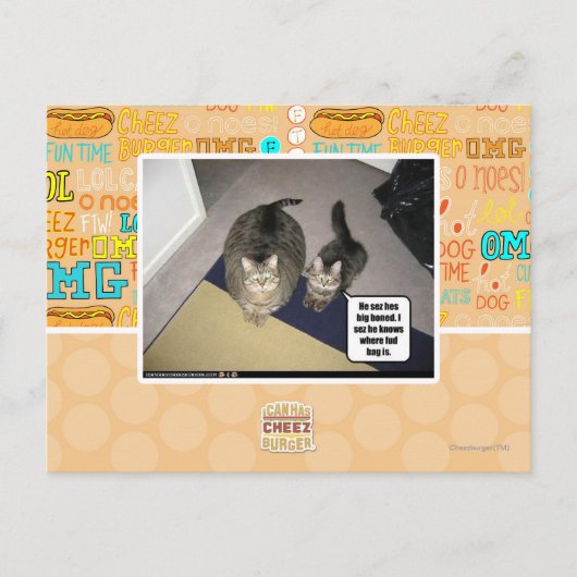 Carte Postale Il se fait chier. (Devant)