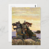 Carte Postale "Il s'est éloigné de la reine" par NC Wyeth (Devant / Derrière)