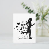 Carte Postale Il suffit d'exécuter Custom Name Runners Marathon  (Debout devant)