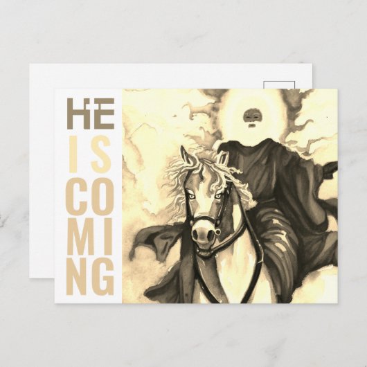 CARTE POSTALE IL VIENT (Devant / Derrière)