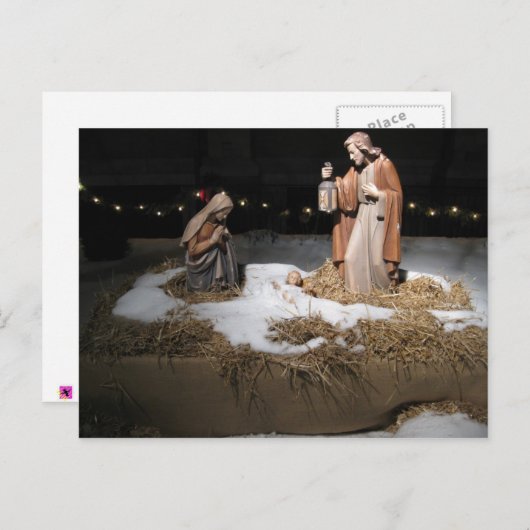 Carte Postale Il vint dans la nuit claire (Devant / Derrière)