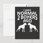 Carte Postale Il y a 2 ans, j'étais une boîte normale - Drôle Ch (Devant / Derrière)