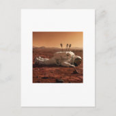 CARTE POSTALE IL Y A DE LA VIE SUR MARS (Devant)