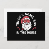 Carte Postale Il y a des salopes dans cette maison Joyeux Noël (Devant / Derrière)