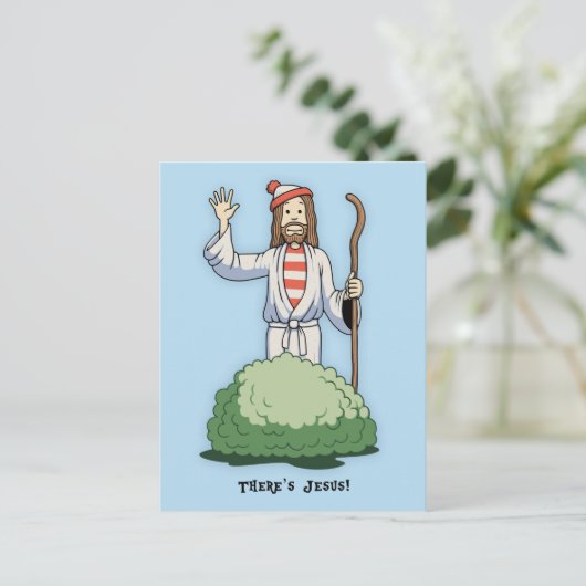 Carte Postale Il y a Jésus ! (Debout devant)