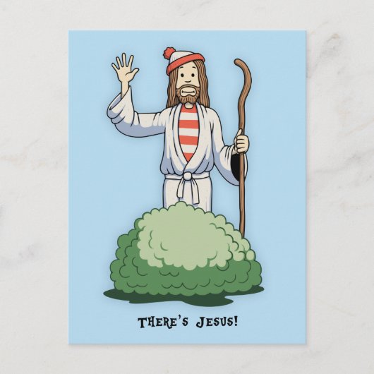 Carte Postale Il y a Jésus ! (Devant)