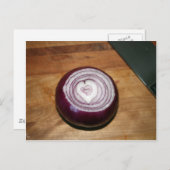 Carte Postale Il y a l'amour dans les oignons (Devant / Derrière)