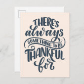 Carte Postale Il y a toujours quelque chose à être reconnaissant (Devant / Derrière)