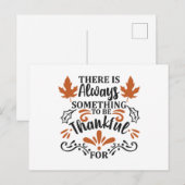 Carte Postale Il y a Toujours Quelque Chose à Remercier (Devant / Derrière)