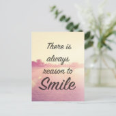 Carte Postale Il Y A Toujours Une Raison De Sourire (Debout devant)