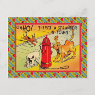 Carte Postale Il y a un étranger en ville