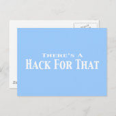 Carte Postale Il y a un hack pour ces cadeaux (Devant / Derrière)