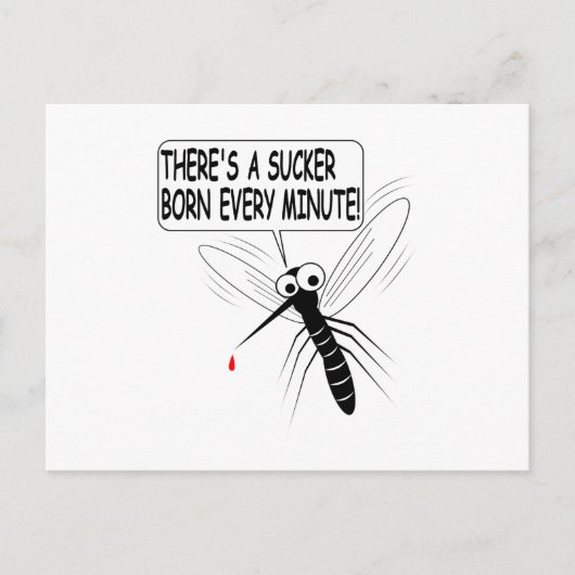 Carte Postale Il y a un pompier né chaque minute (Devant)