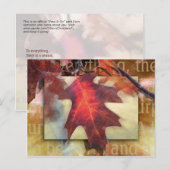 Carte Postale Il y a une saison (Devant / Derrière)