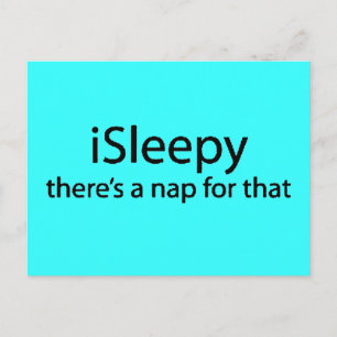 Carte Postale Il y a une sieste pour cette drôle d'insomnie endo