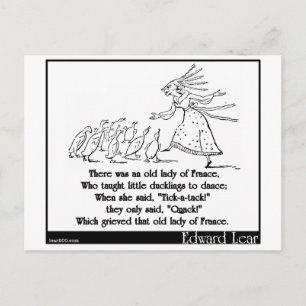 Carte Postale Il y avait une vieille dame de France
