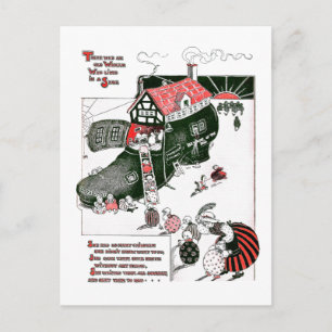 Carte Postale Il y avait une vieille femme rime de infirmière