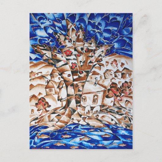 Carte postale île (Devant)