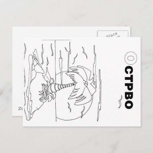 Carte Postale île (Devant / Derrière)