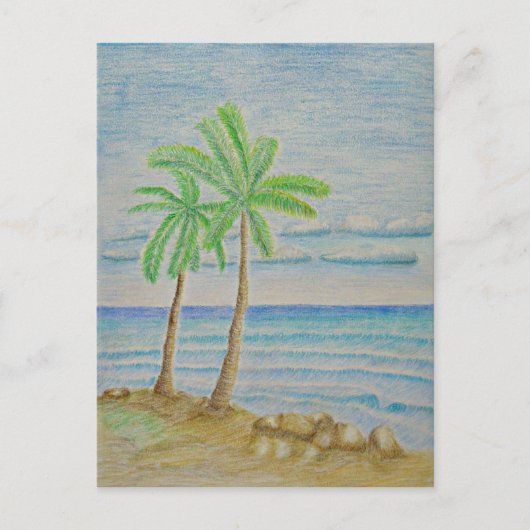 Carte Postale île (Devant)