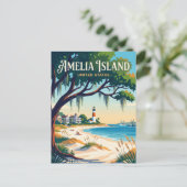 Carte Postale Île Amelia Floride (Debout devant)
