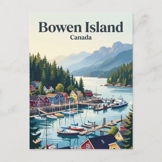 Carte Postale Île Bowen Canada (Devant)