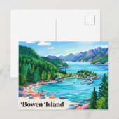 Carte Postale Île Bowen Canada (Devant / Derrière)
