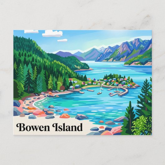 Carte Postale Île Bowen Canada (Devant)