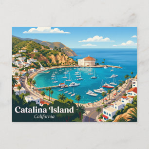 Carte Postale Île Catalina États-Unis