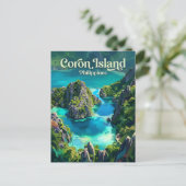 Carte Postale Île Coron Philippines (Debout devant)