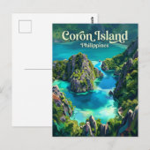 Carte Postale Île Coron Philippines (Devant / Derrière)