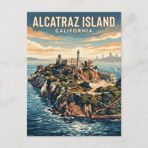 Carte Postale Île d'Alcatraz Californie