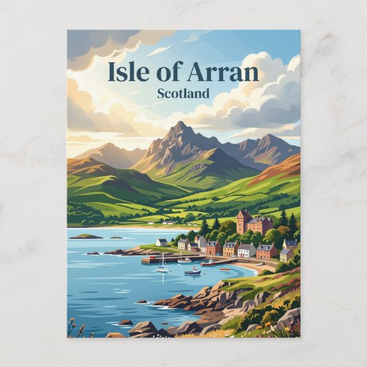 Carte Postale Île d'Arran Écosse (Devant)