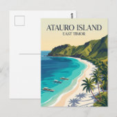 Carte Postale Île d'Atauro Timor oriental (Devant / Derrière)