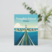 Carte Postale Île Dauphin USA (Debout devant)