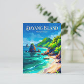 Carte Postale Île Dayang Malaisie (Debout devant)