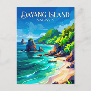 Carte Postale Île Dayang Malaisie