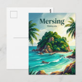 Carte Postale Île Dayang Malaisie (Devant / Derrière)