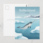 Carte Postale Île de Baffin Canada (Devant / Derrière)