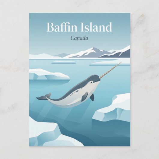 Carte Postale Île de Baffin Canada (Devant)