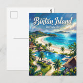Carte Postale Île de Bintan Indonésie (Devant / Derrière)