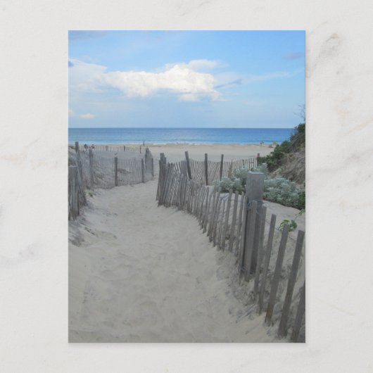 Carte Postale Île de Block de dunes de sable (Devant)