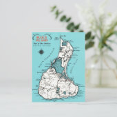 Carte Postale Île de Block vintage  (Debout devant)