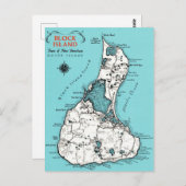Carte Postale Île de Block vintage  (Devant / Derrière)