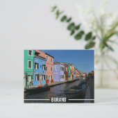 Carte Postale Île de Burano, Venise (Debout devant)