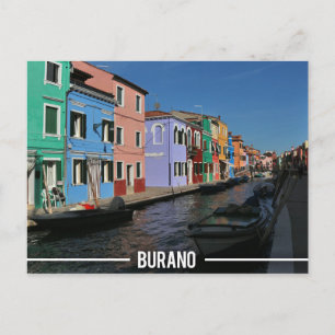 Carte Postale Île de Burano, Venise