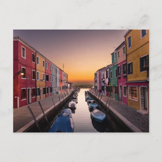 Carte Postale Île de Burano, Venise, Italie (Devant)