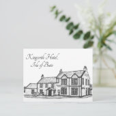 Carte Postale Île de Bute, Kingarth Hotel- (Debout devant)