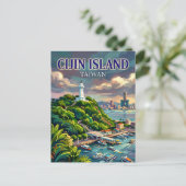 Carte Postale Île de Cijin Taïwan (Debout devant)