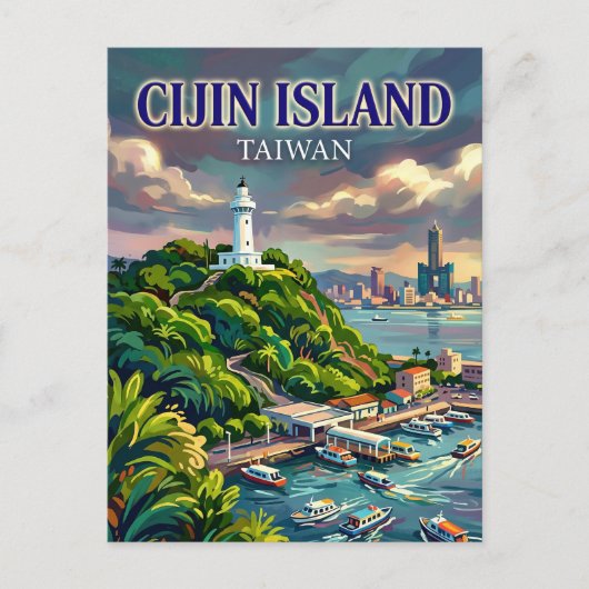 Carte Postale Île de Cijin Taïwan (Devant)
